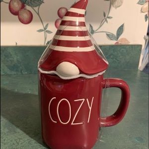 Rae Dunn COZY Mug with Gnome Topper